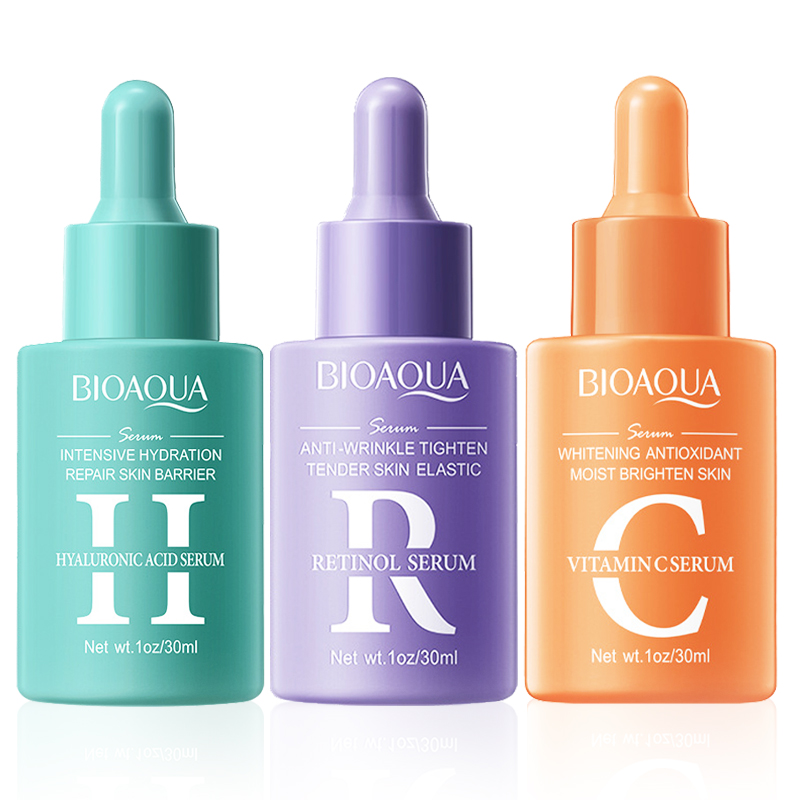Hyaluronic Acid Facial Serum - 1/3 pièces BIOAQUA vitamine C rétinol