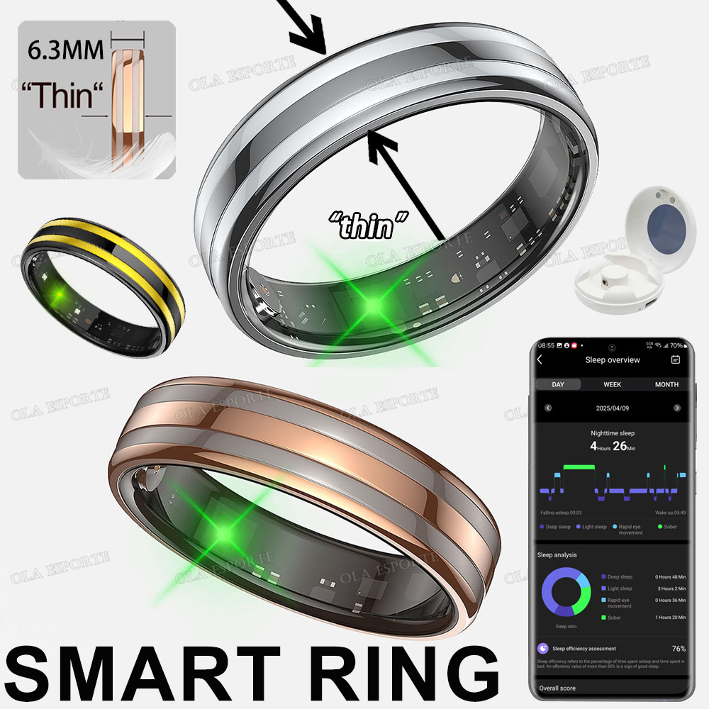 Health Monitors - Bague Intelligente à Détection de Geste,