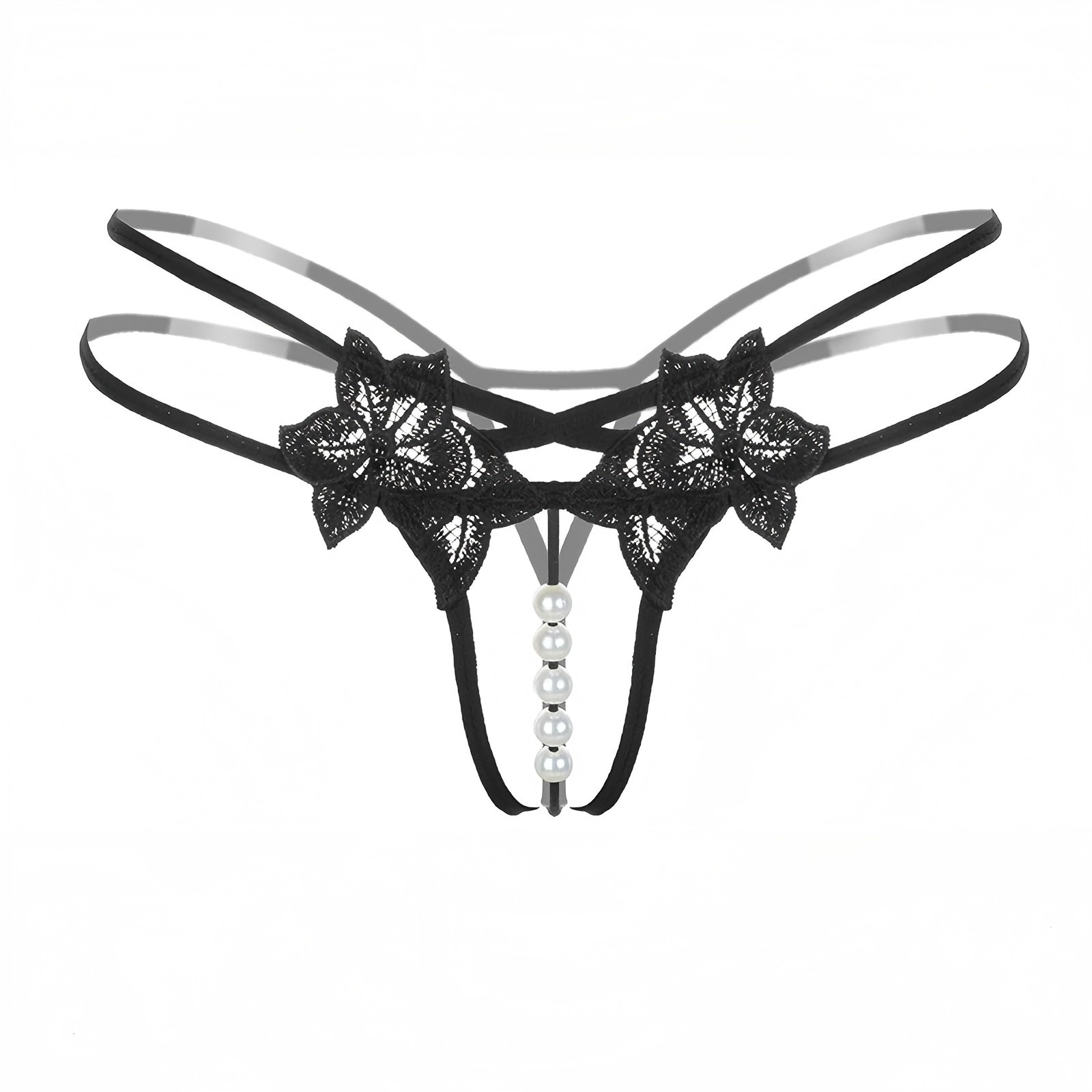 Massage - Lingerie avec des perles ; string