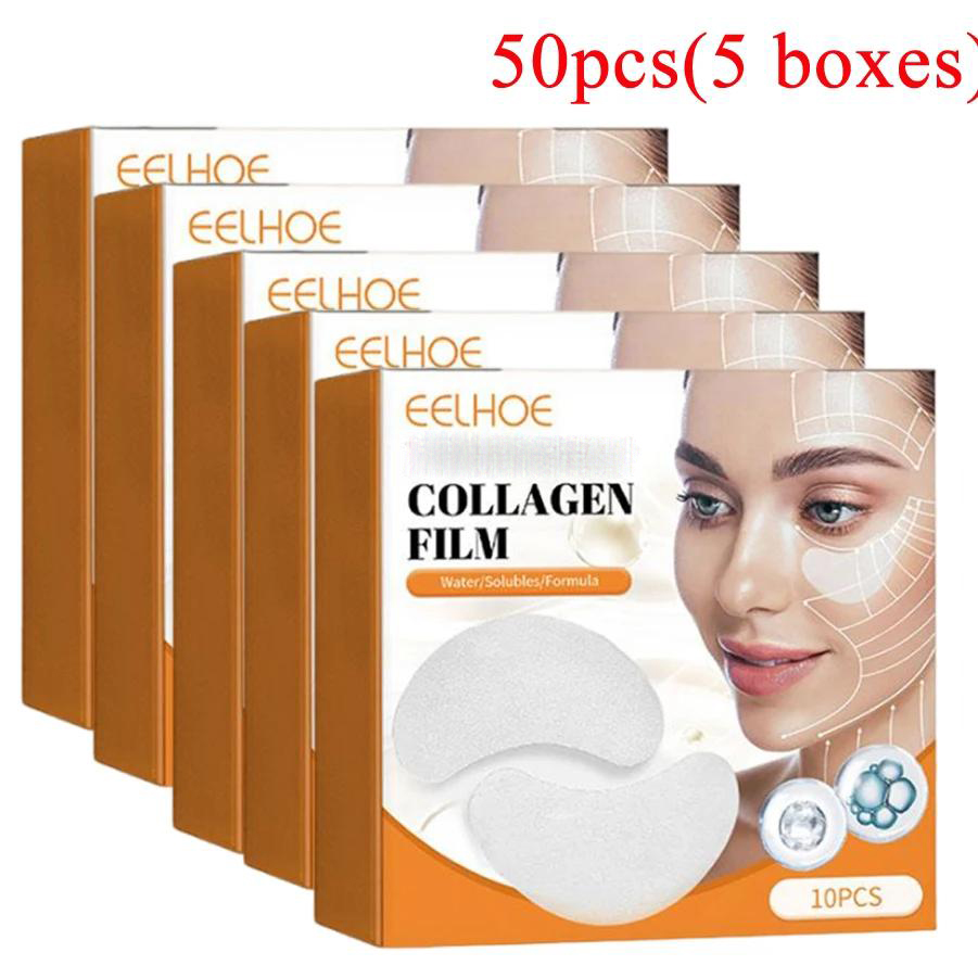 Collagen Under Eye Patches - Patchs solubles au collagène, 5 boîtes,