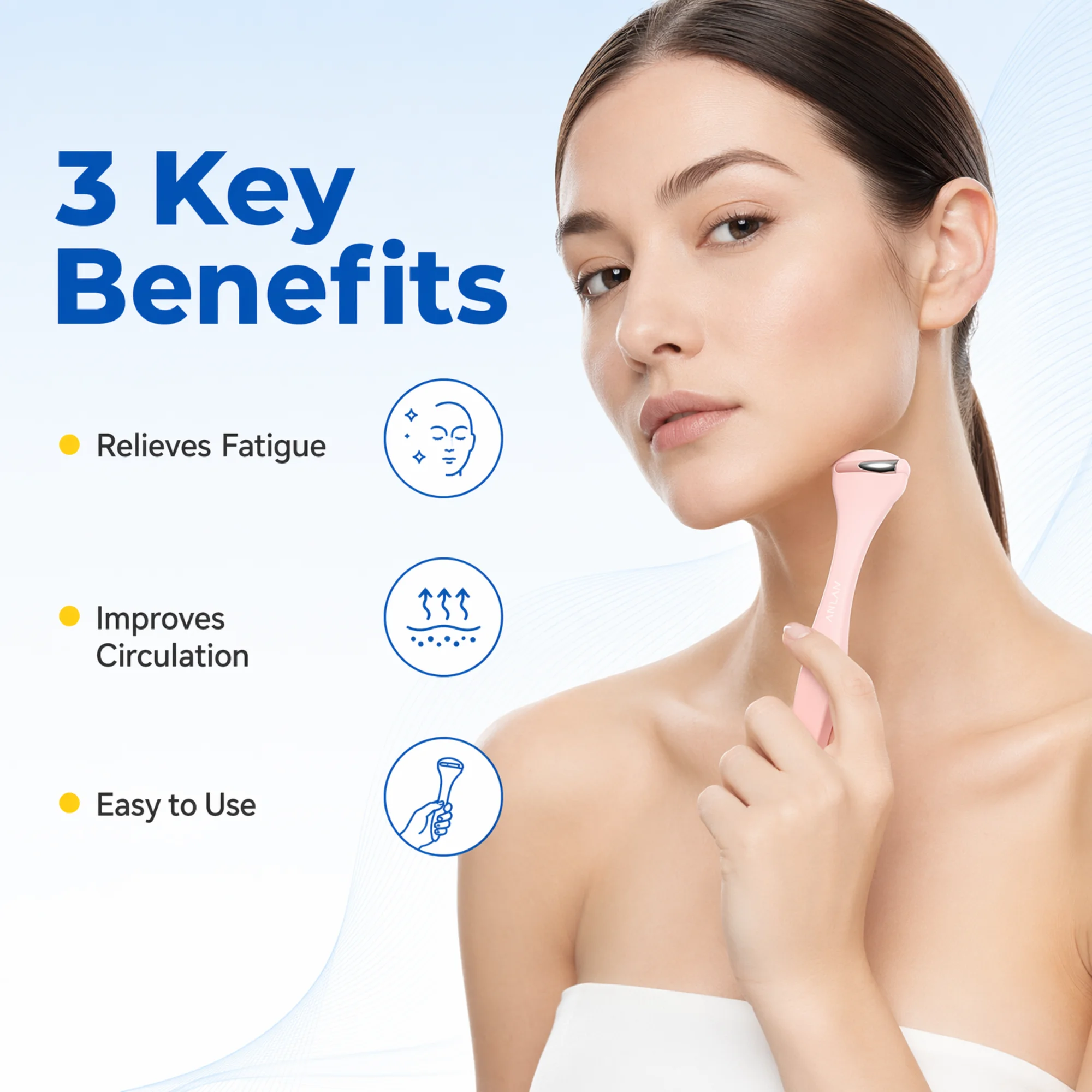 Rouleau de glace pour le visag - Face Ice Roller Puffiness avis et prix