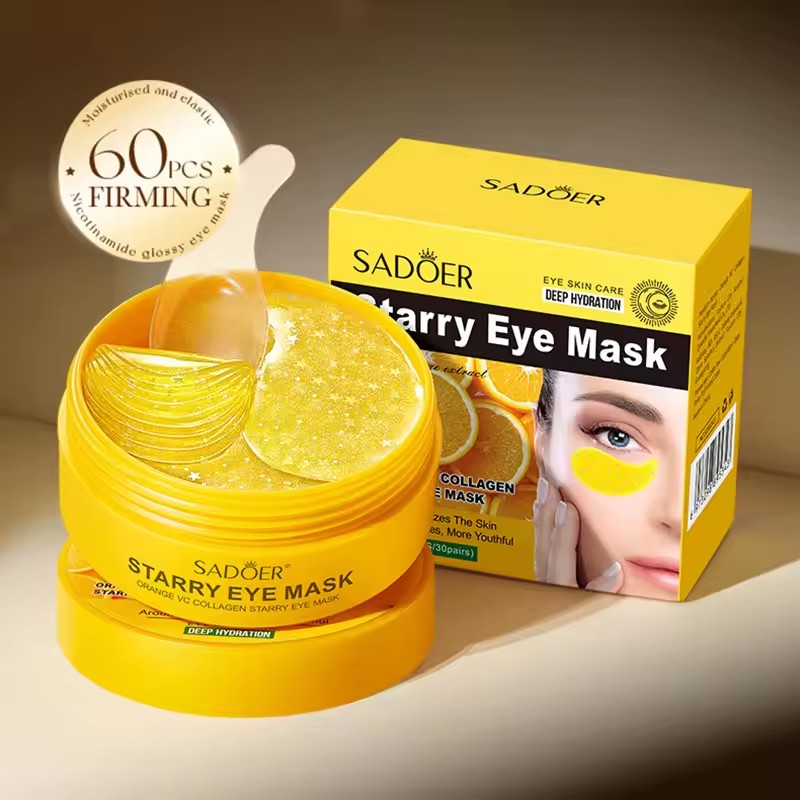 60 pièces SADOER vitamine C cr - Collagen Under Eye Patches avis et prix