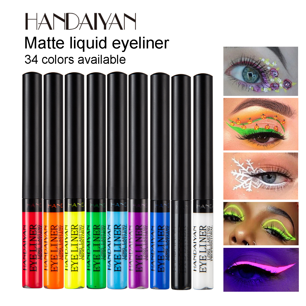 Stylo Eyeliner néon UV lueur,  - Waterproof Liquid Eyeliner Pen avis et prix