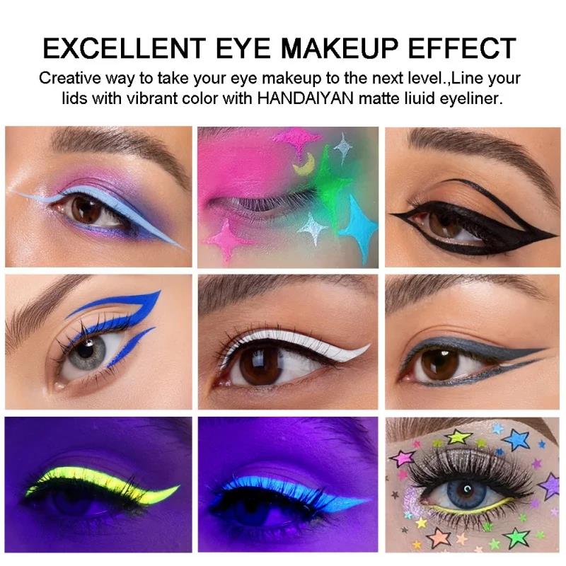 Stylo Eyeliner néon UV lueur,  - Waterproof Liquid Eyeliner Pen avis et prix