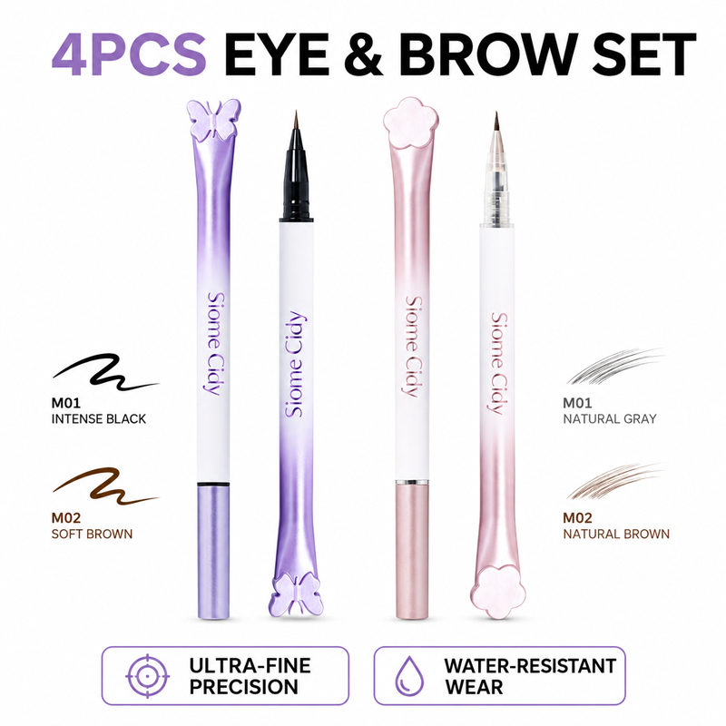 Siome Cidy – Lot de 4 Eyeliner - Waterproof Liquid Eyeliner Pen avis et prix