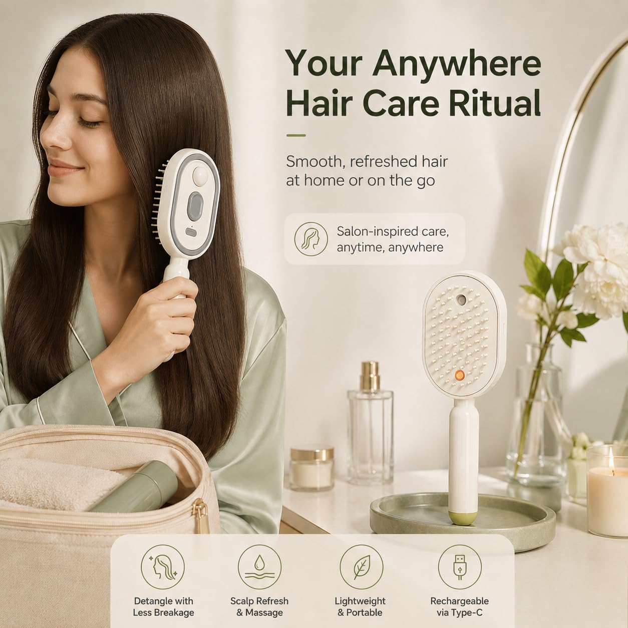 Peigne massant électrique 2-en - Massage avis et prix