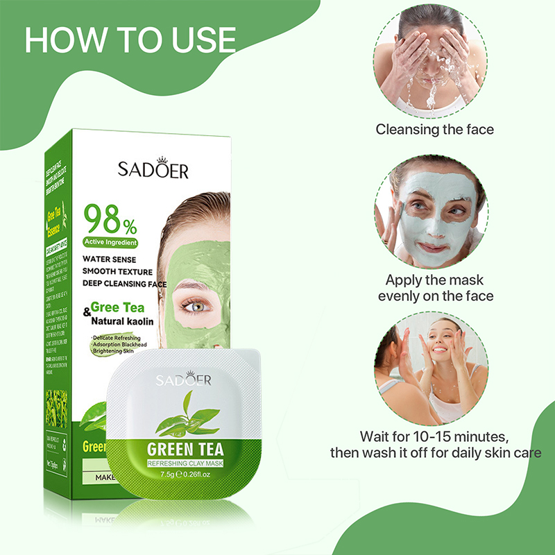 Masque de nettoyage au thé ver - Green Tea Cleansing Clay Mask avis et prix