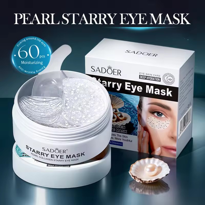 60 pièces SADOER perle cristal - Collagen Under Eye Patches avis et prix