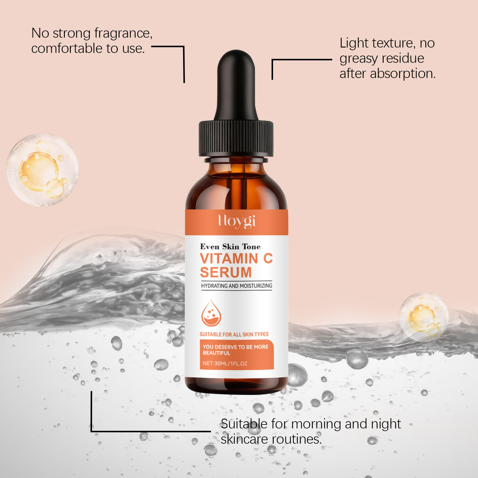Sérum à la vitamine C pour le  - Hyaluronic Acid Facial Serum avis et prix