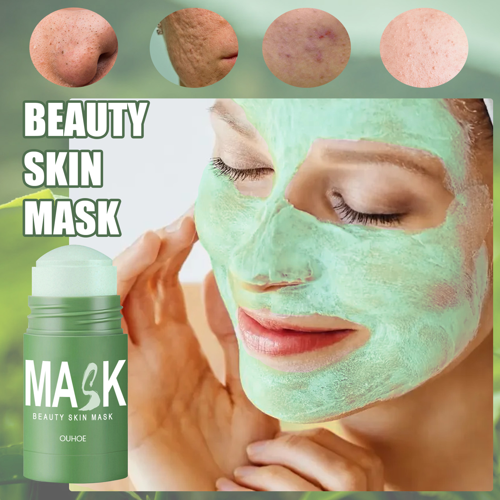 Masque Solide au Thé Vert - Ne - Green Tea Cleansing Clay Mask avis et prix
